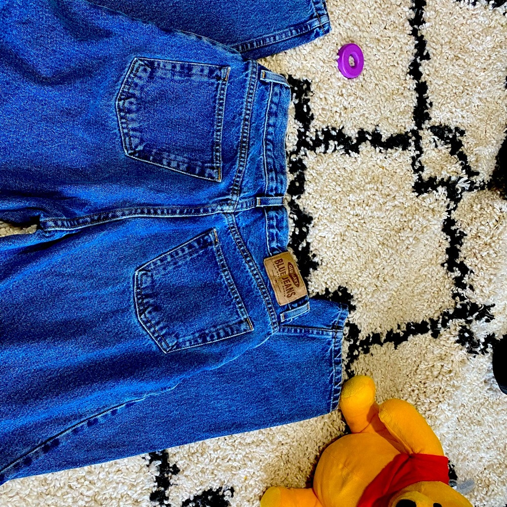 VTG Old Navy Blue Jeans 10 Regular Relaxed Highwaisted - Picture 3 of 3